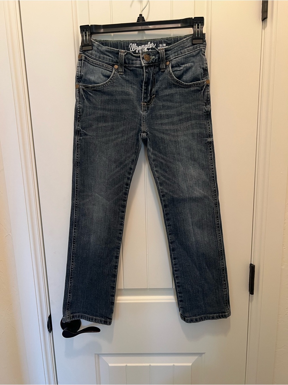 Wrangler Retro Boys Straight Jeans. 8 Reg. Adjustable Waist